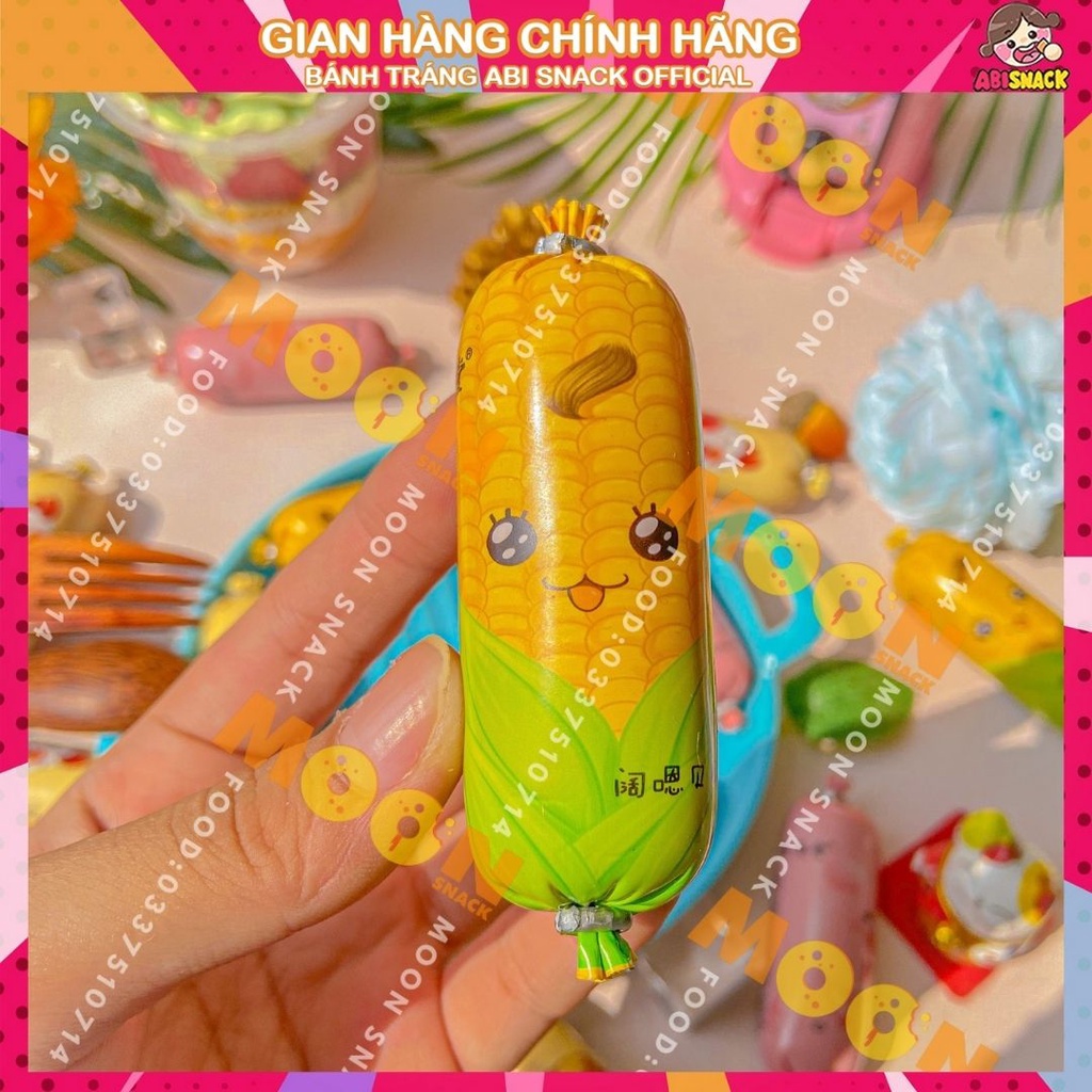Xúc xích mini đặc sản Tứ Xuyên 4 vị heo/heo cay/gà/ngô vị ngẫu nhiên ăn vặt tứ xuyên Moon Snack Food