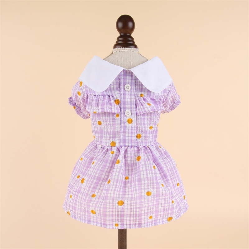 Đầm Hoa Mùa Hè Cho Thú Cưng shih tzu Fadou Corgi Teddy Pomeranian