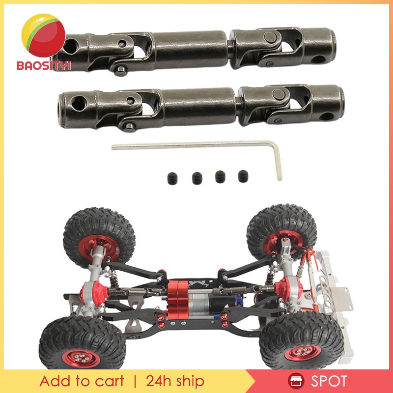 [Baosity1] Set 2 Trục Truyền Động Bằng Titan Cho Xe Tải Điều Khiển Từ Xa WPL D12 Tỉ Lệ 1 / 10
