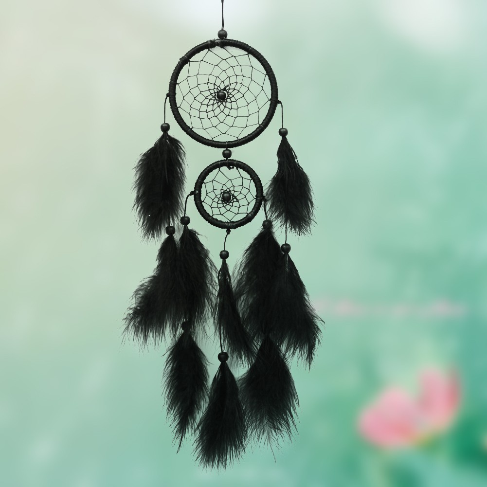 Bùa Đuổi Bắt Giấc Mơ Dream Catcher Có Đèn Led Treo Tường Trang Trí