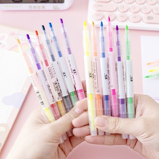 Bút highlight đánh dấu sổ siêu tiện lợi 2 đầu