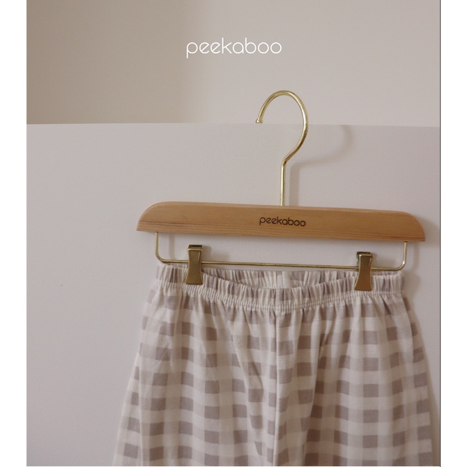 (Chính hãng) Bộ rời dài tay kẻ Darong cổ sen 2022 co giãn PEEKABOO made in Korea thời trang trẻ em cho bé BABYKOREA