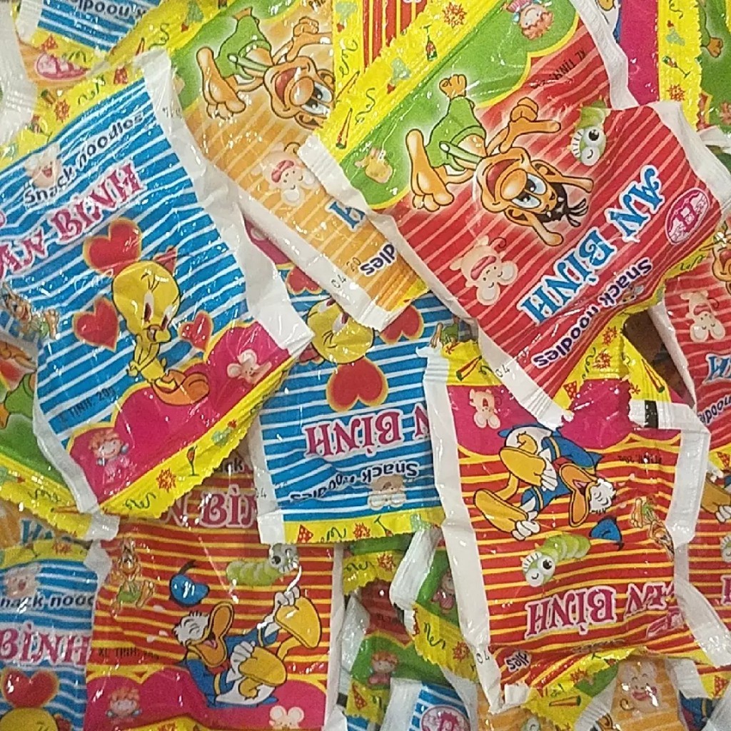 Bịch 50 Gói Mì Tôm Trẻ Em An Bình Snacks Noodles 20g