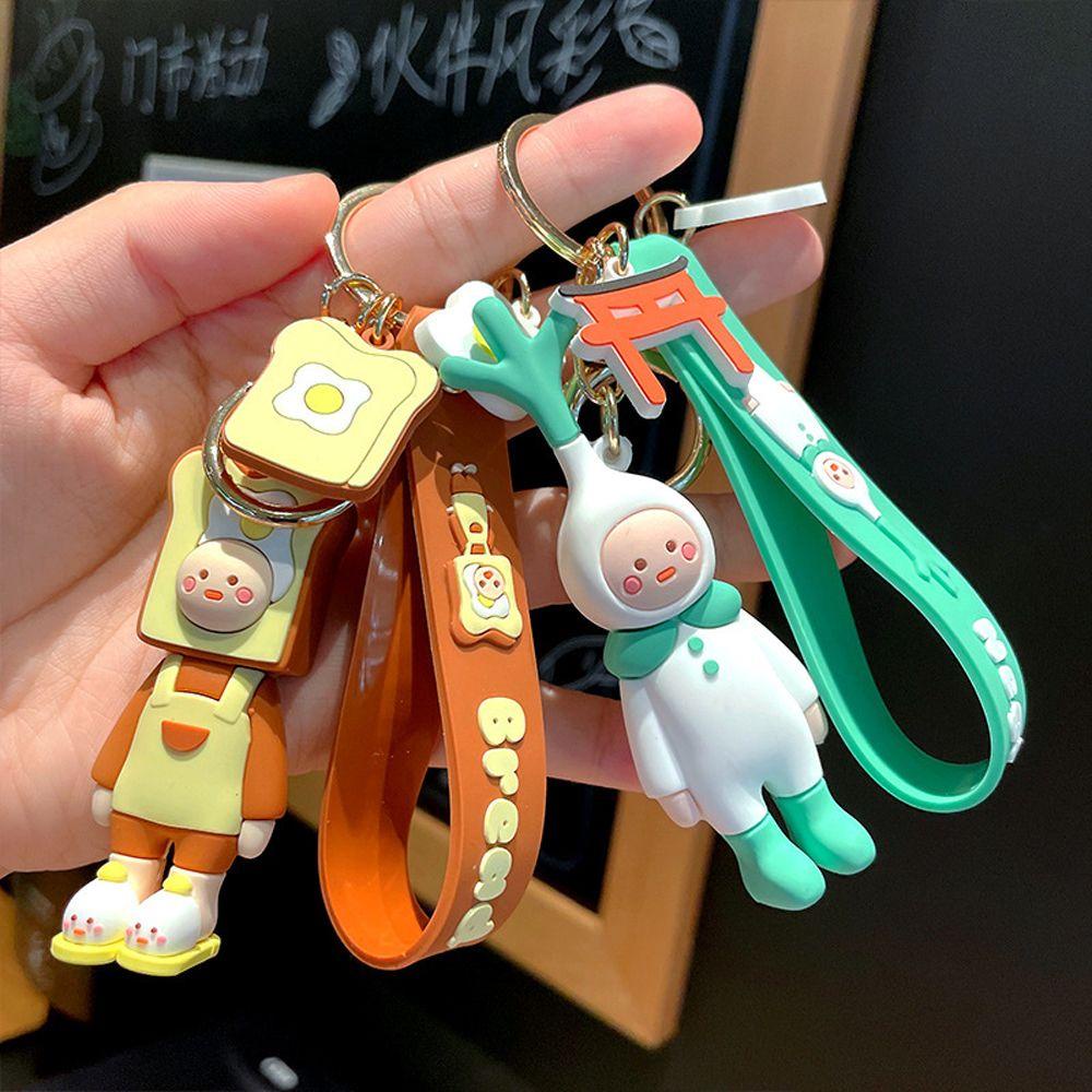 Móc Khóa Hình Thức Ăn Hoạt Hình Dễ Thương