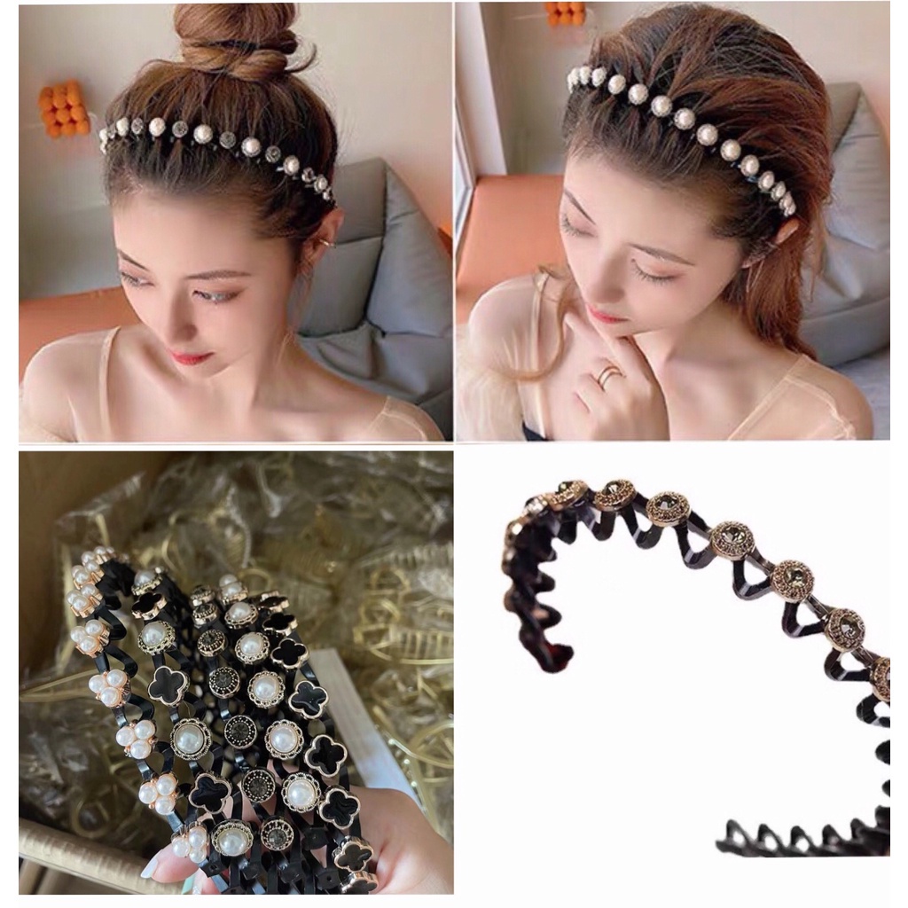 Cài tóc đính hạt ngọc trai nhân tạo dễ thương dành cho nữ