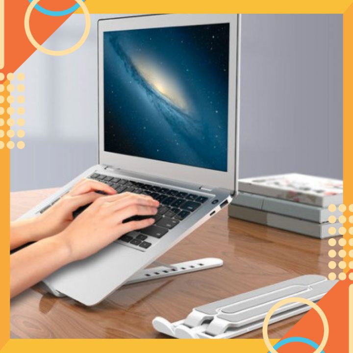Giá đỡ laptop hỗ trợ tản nhiệt có thể gấp gọn chỉnh độ cao để laptop, ipad, macbook, surface