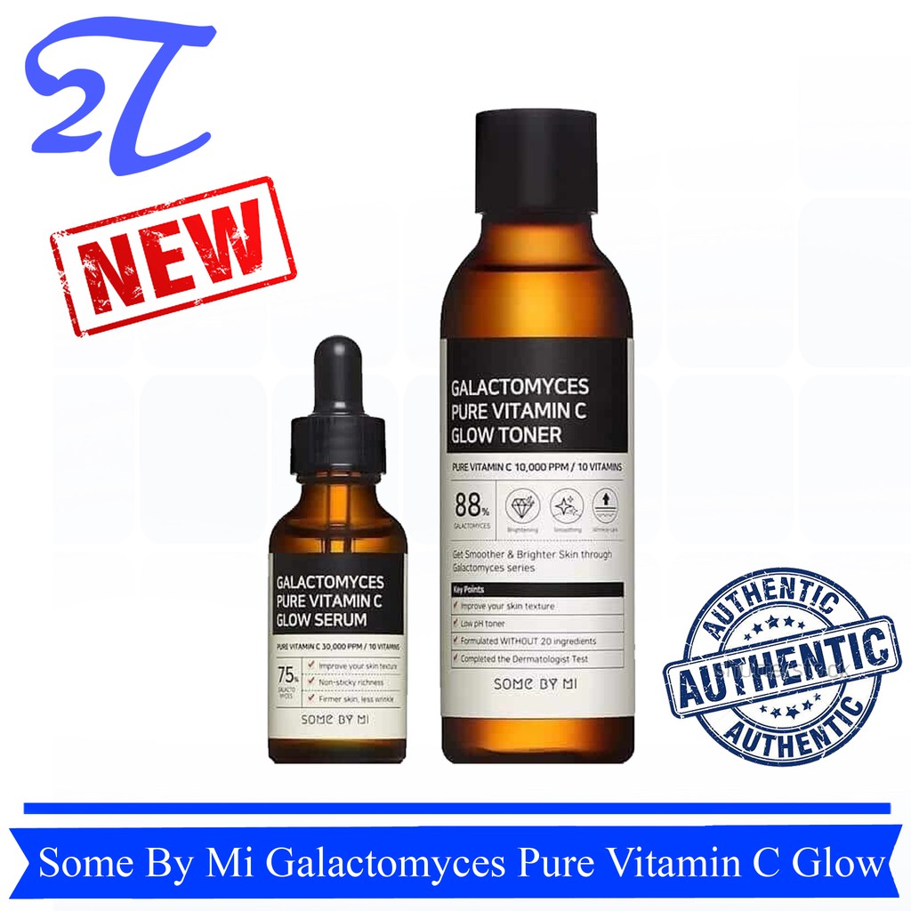 Nước hoa hồng / tinh chất dưỡng sáng da Some By Mi Galactomyces Pure Vitamin C Glow