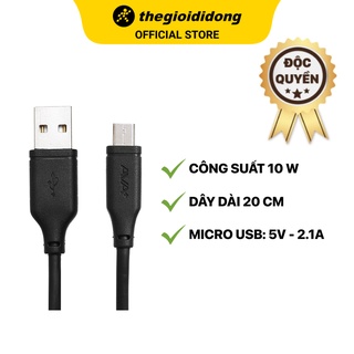 Cáp micro 20cm ava+ ljet-m01 đen