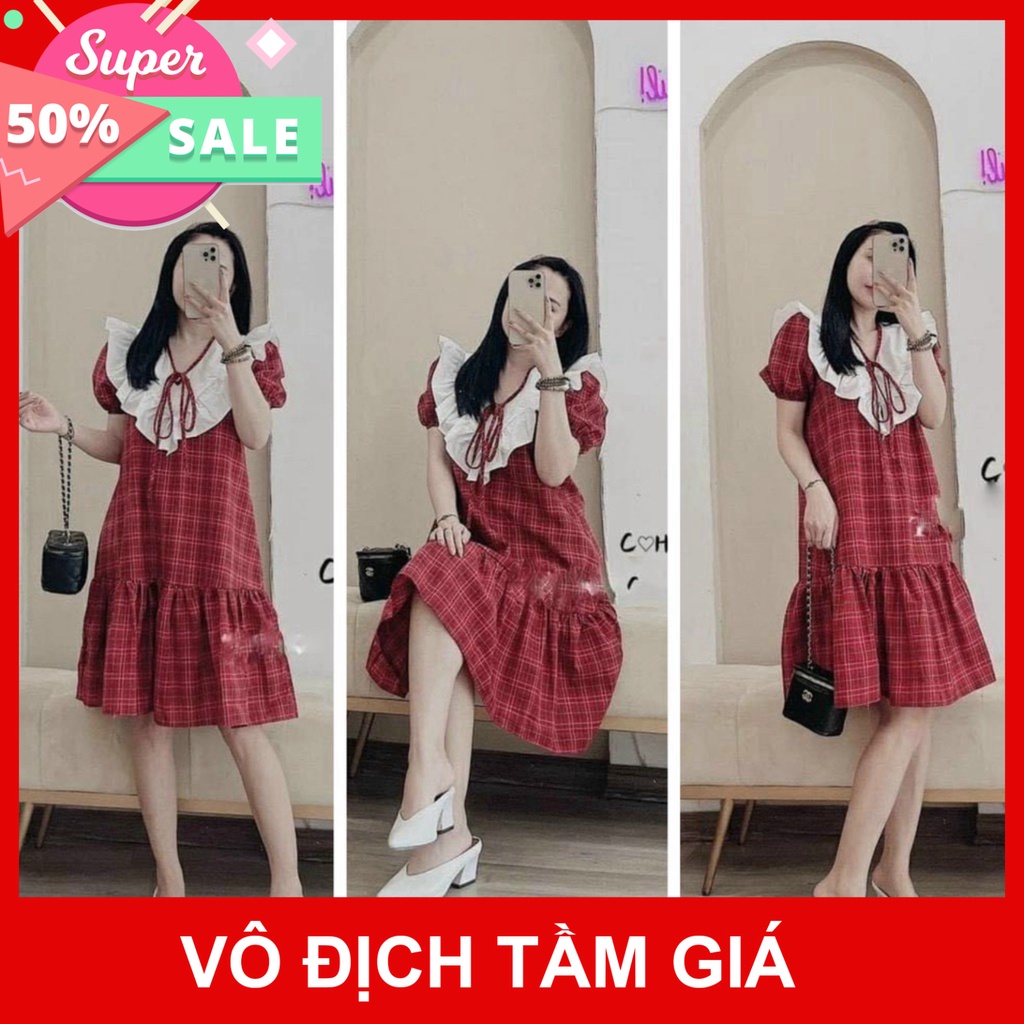 Shop Bầu Xinh Váy bầu,đầm bầu thời trang thiết kế M286 chất lụa thô freesize từ 45 đến 70kg Cam Kết Uy Tín