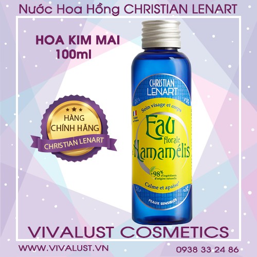 Nước Cân Bằng Da CHRISTIAN LENART Hoa Kim Mai - Eau Florale d’Hamamélis 100ml (Chăm Sóc Da Nhạy Cảm)