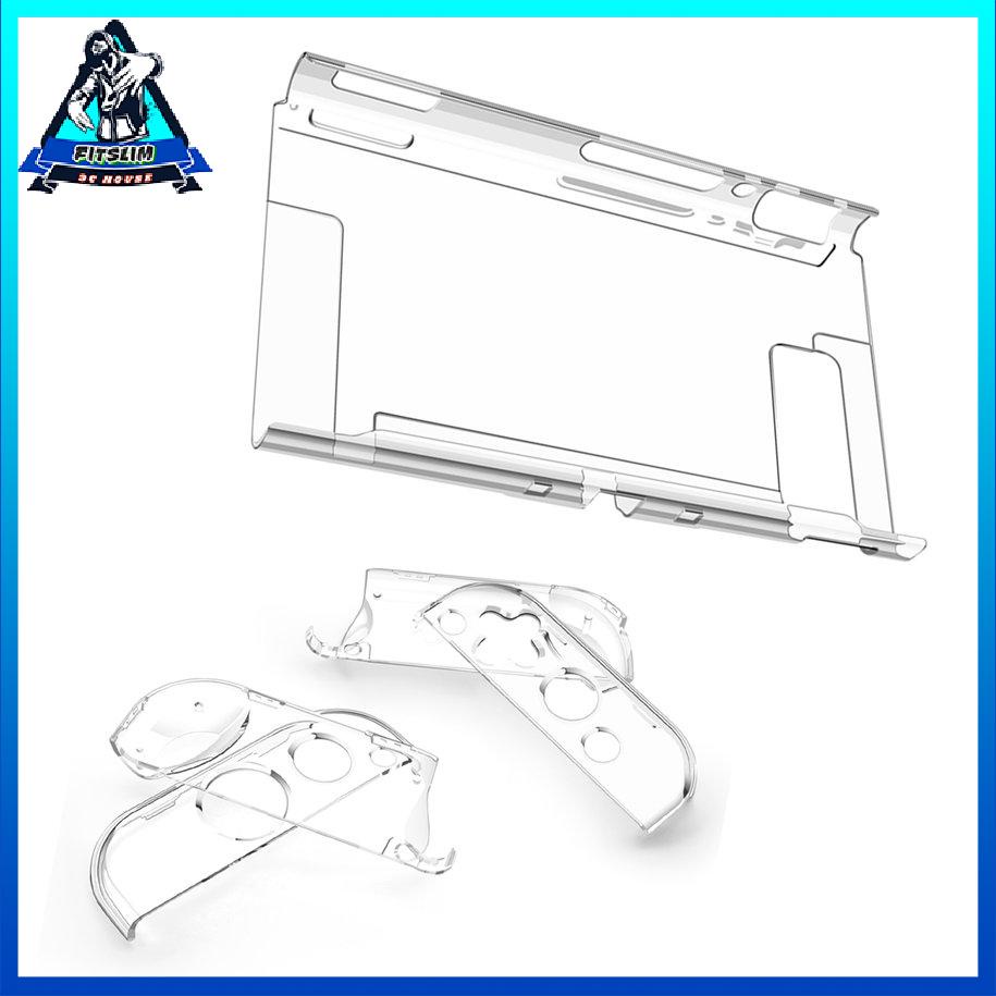 Đối với Nintendo Switch Protect Vỏ hộp chống hư hỏng &amp; bụi pha lê trong suốt [8/24]