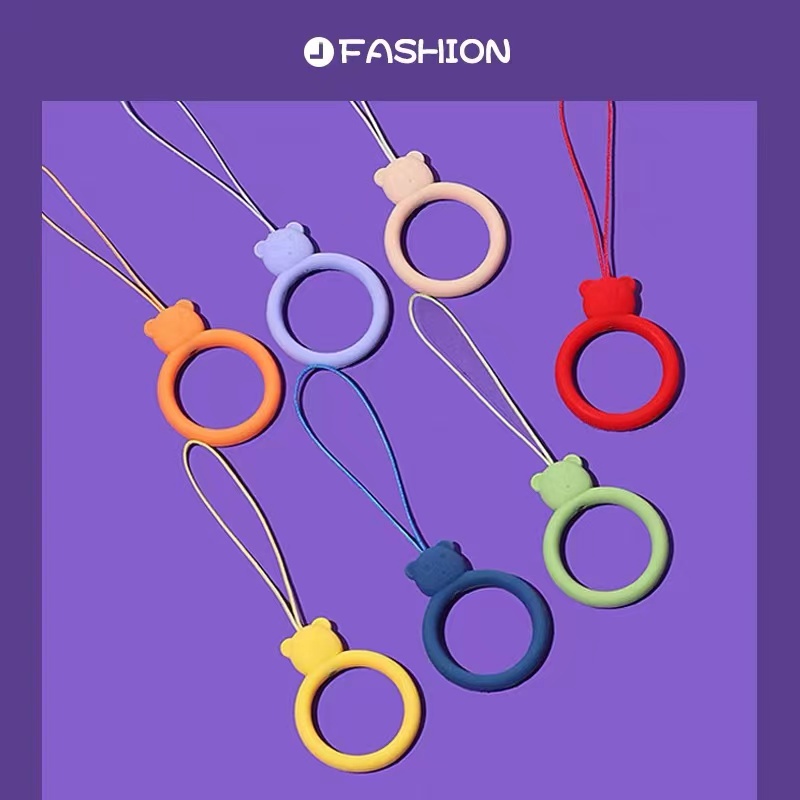 Ốp điện thoại silicon họa tiết hoạt hình nhiều màu sắc kèm dây đeo cho A Variety Of&lt;br&gt;
