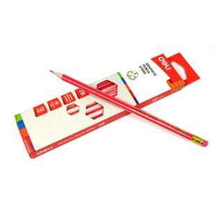 [Tặng 1 tẩy H099] Hộp 12 chiếc Bút chì Deli 37000