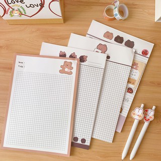GIẤY GHI CHÉP KHỔ B5 COOKIE BEAR | MWP212