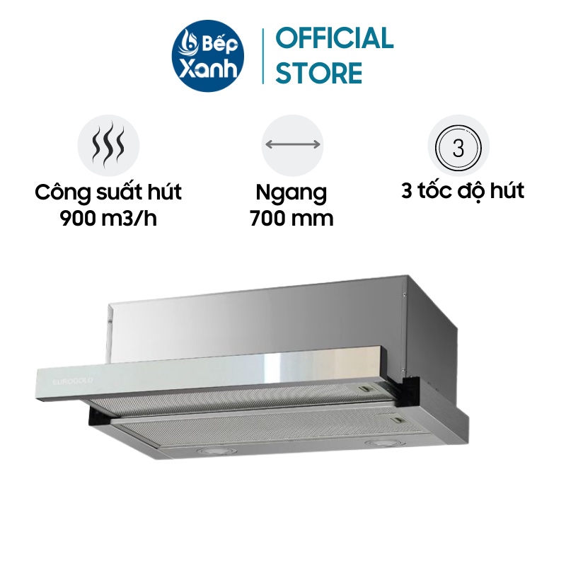 [FREESHIP HCM] Máy Hút Mùi EUROGOLD EUH012 - Chất Liệu Inox