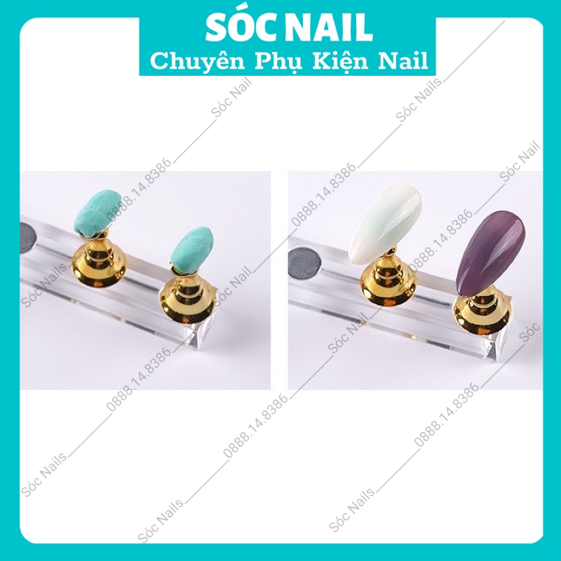 Đế Gắn Móng Giả ,Thanh Mẫu Thẳng Nam Châm Gắn Móng Mẫu Tập Vẽ Cho Dân Làm Nail