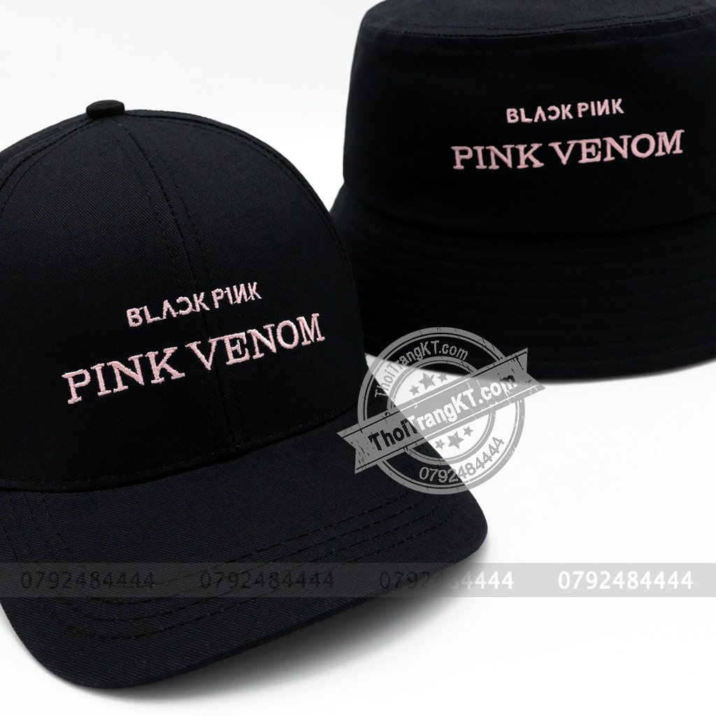 Combo 2 Nón PINK VENOM Black Pink màu đen