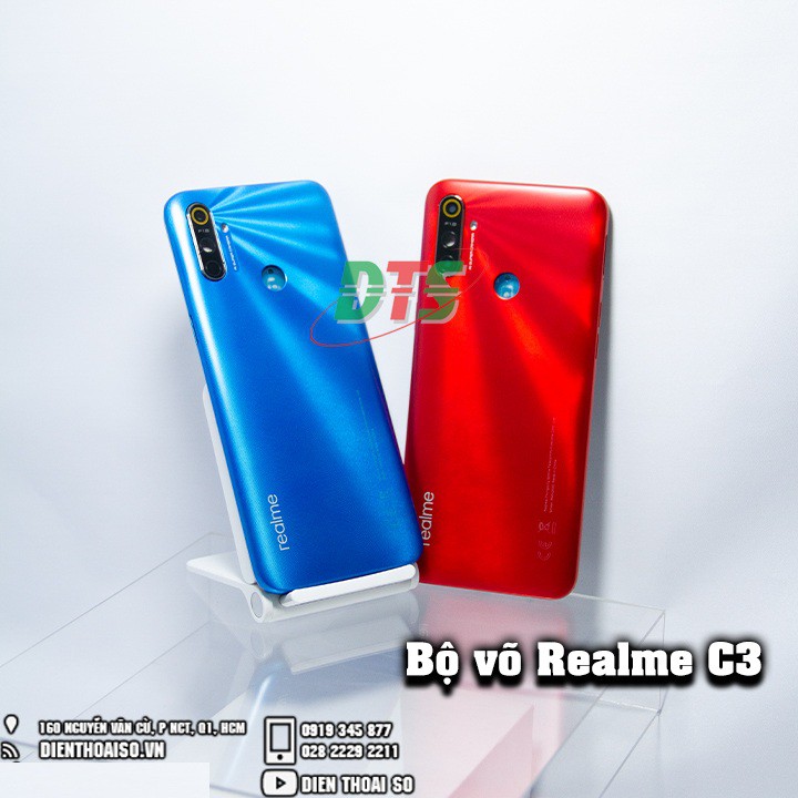 Nắp lưng có kính camera và sườn Oppo realme C3