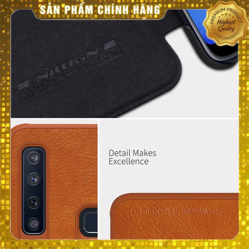 Bao da da thật Nillkin Qin cho Samsung Galaxy A9 2018 / A9 Star Pro (chống bám vân tay,chống trầy)- Hàng chính hãng