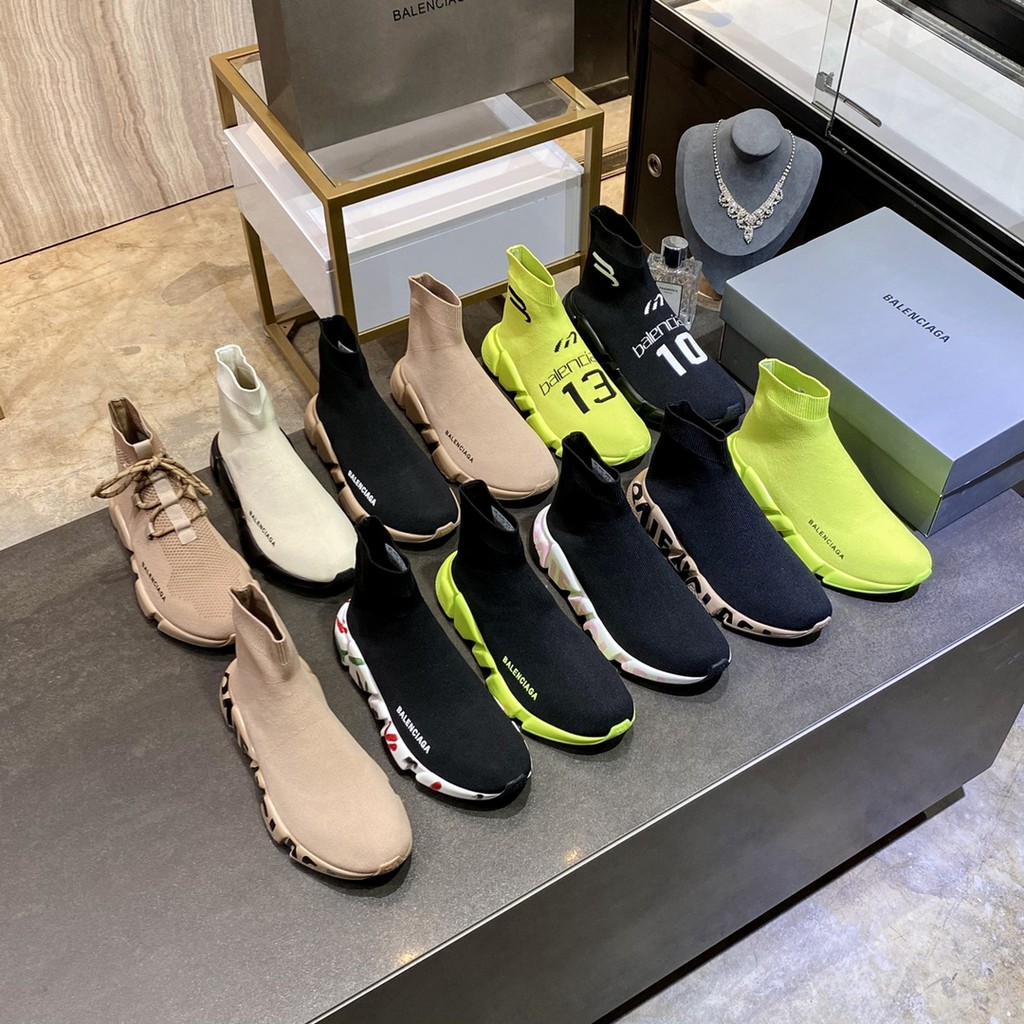 Giày thể thao nam da thật Balenciaga thiết kế cao cổ phong cách thể thao, cổ điển nổi bật tạo nên vẻ độc đáo
