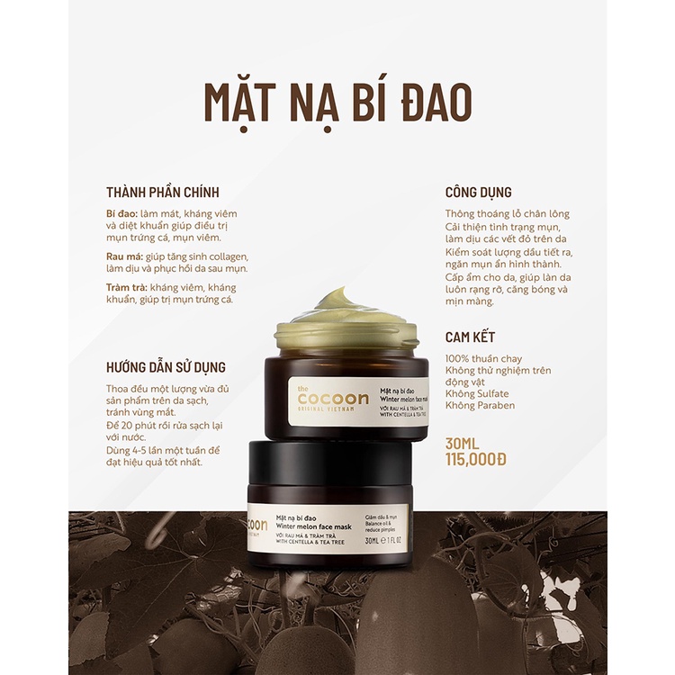 Mặt nạ bí đao Cocoon