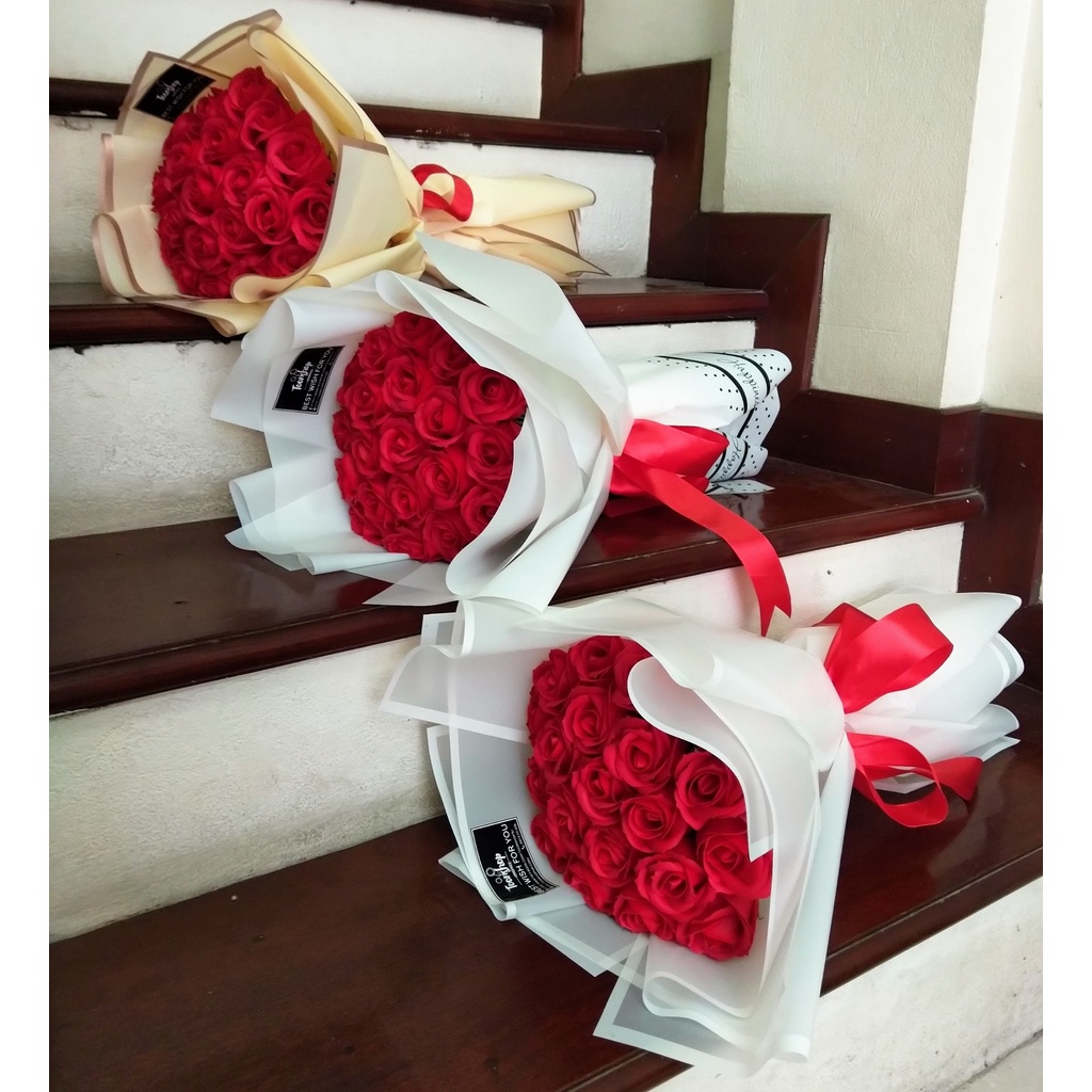 Bó hoa sáp thơm 18 bông siêu rẻ cam kết Y HÌNH sỉ toàn quốc