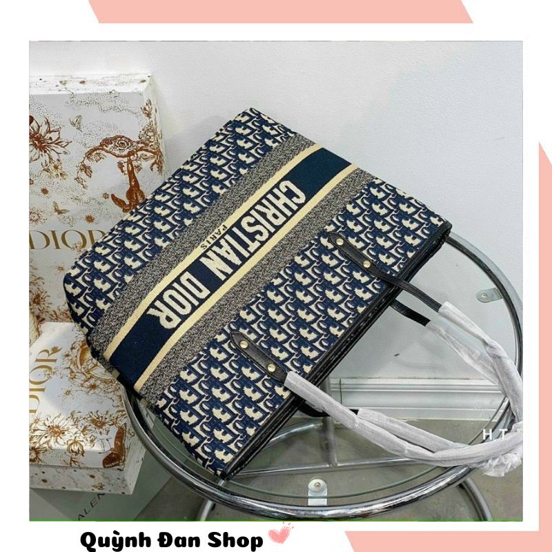 Túi xách nữ Dior Neverfull size lớn thổ cẩm thời trang cao cấp