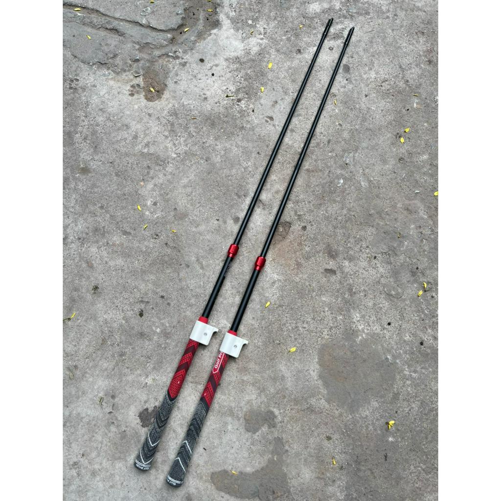 Gậy vẩy trục câu đài câu đơn dài 1,3m thu gọn 95cm