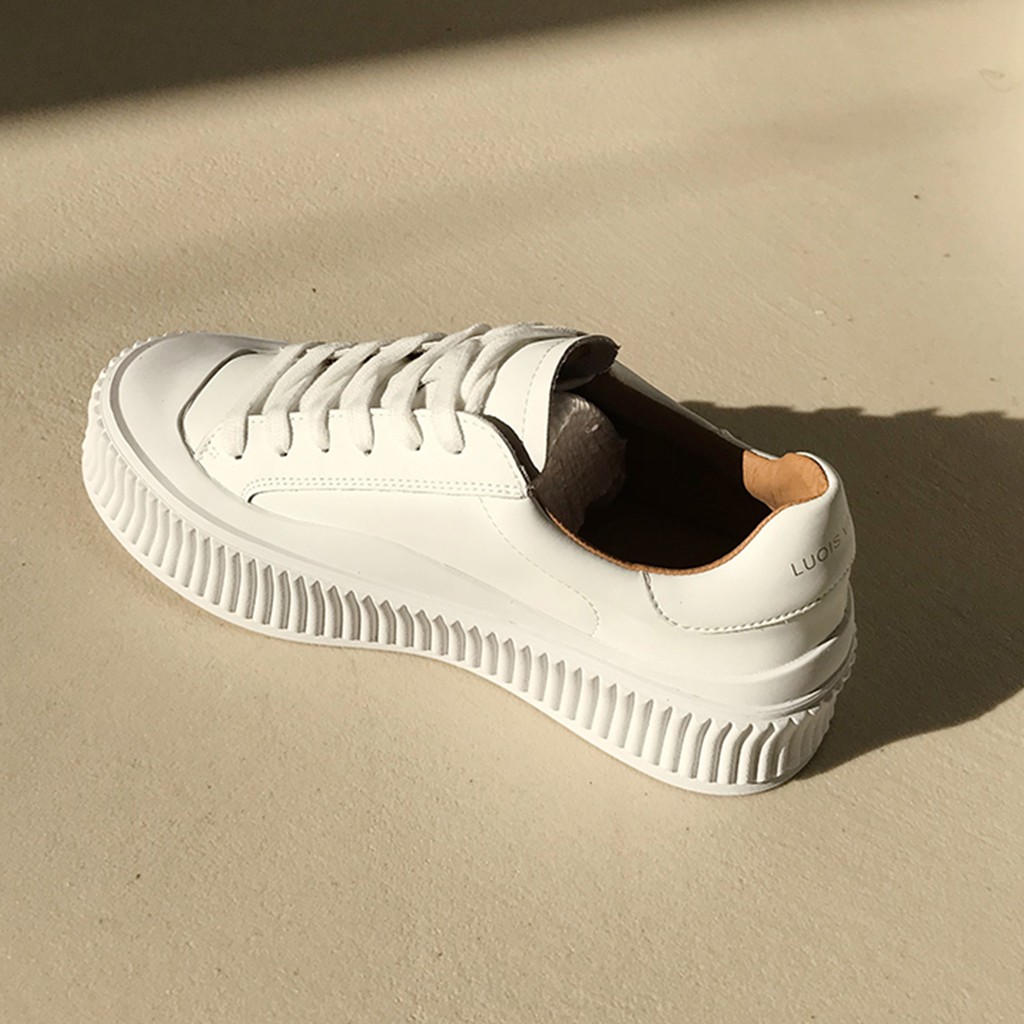 Giày bata nữ giayBOM chất liệu da Pu đế cao 3 cm B1176 | BigBuy360 - bigbuy360.vn