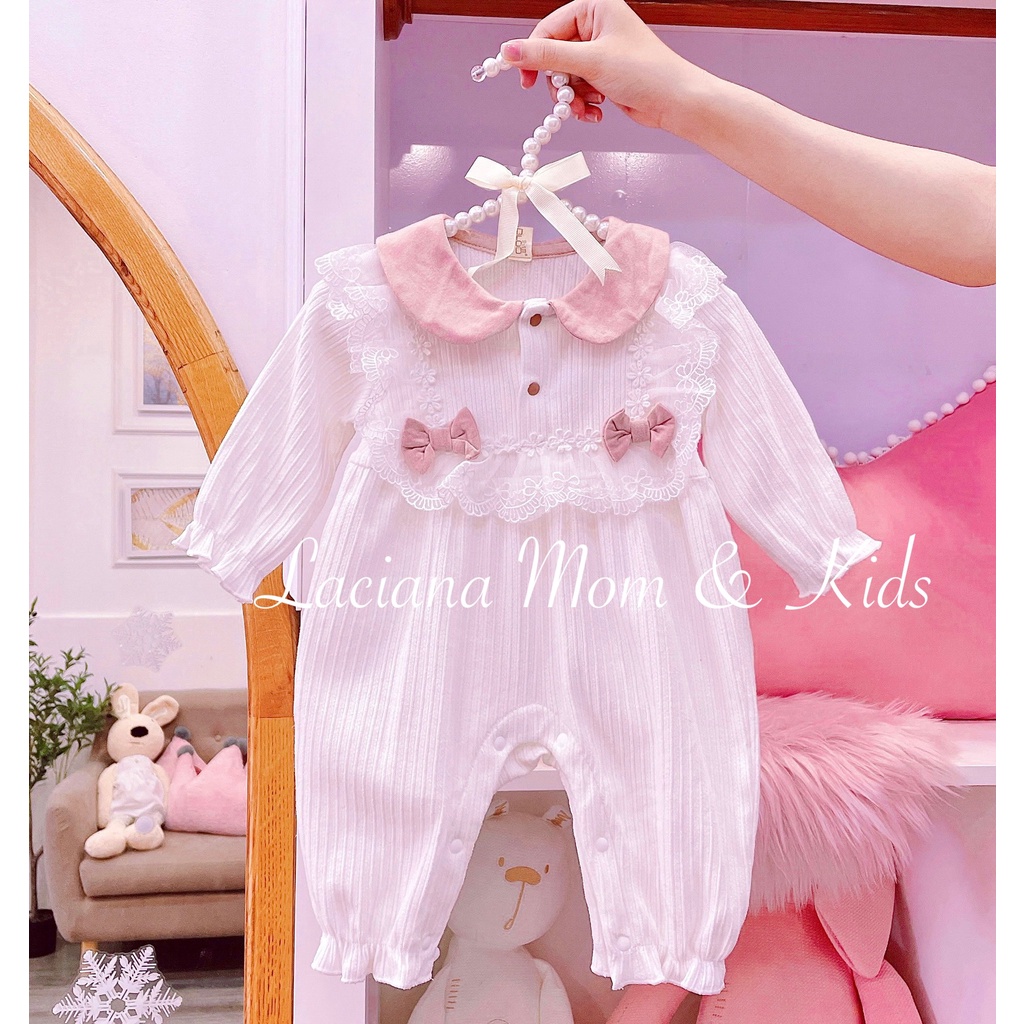 Body Suit Dài Dễ Thương Cho Bé Gái Cao Cấp