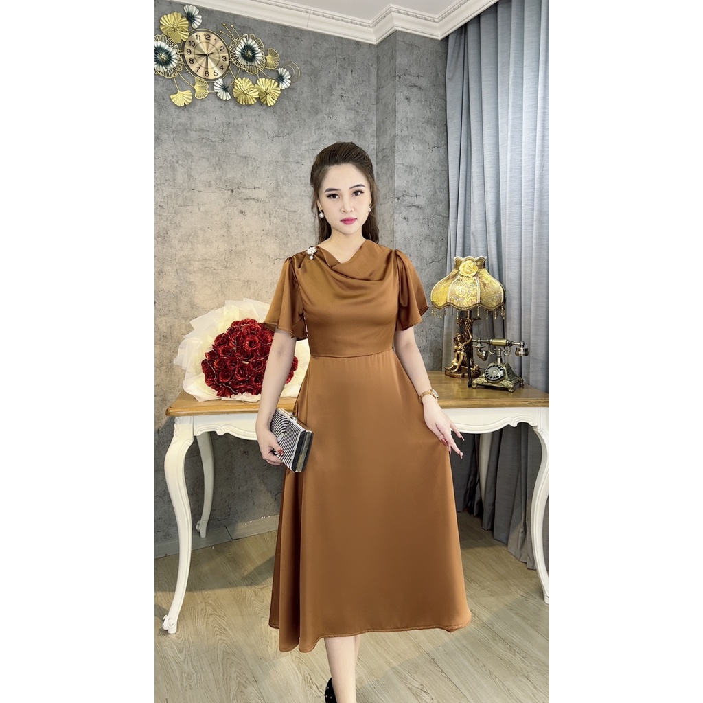 Đầm Trung Niên   Bigsize Màu Sắc Trẻ Trung Tươi Sáng Họa Tiết Sang Trọng Đi Làm Đi Tiệc Cho Bà