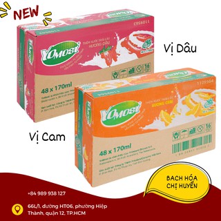 Thùng 48 hộp sữa chua uống hương cam/ dâu/ việt quất YoMost 170ml