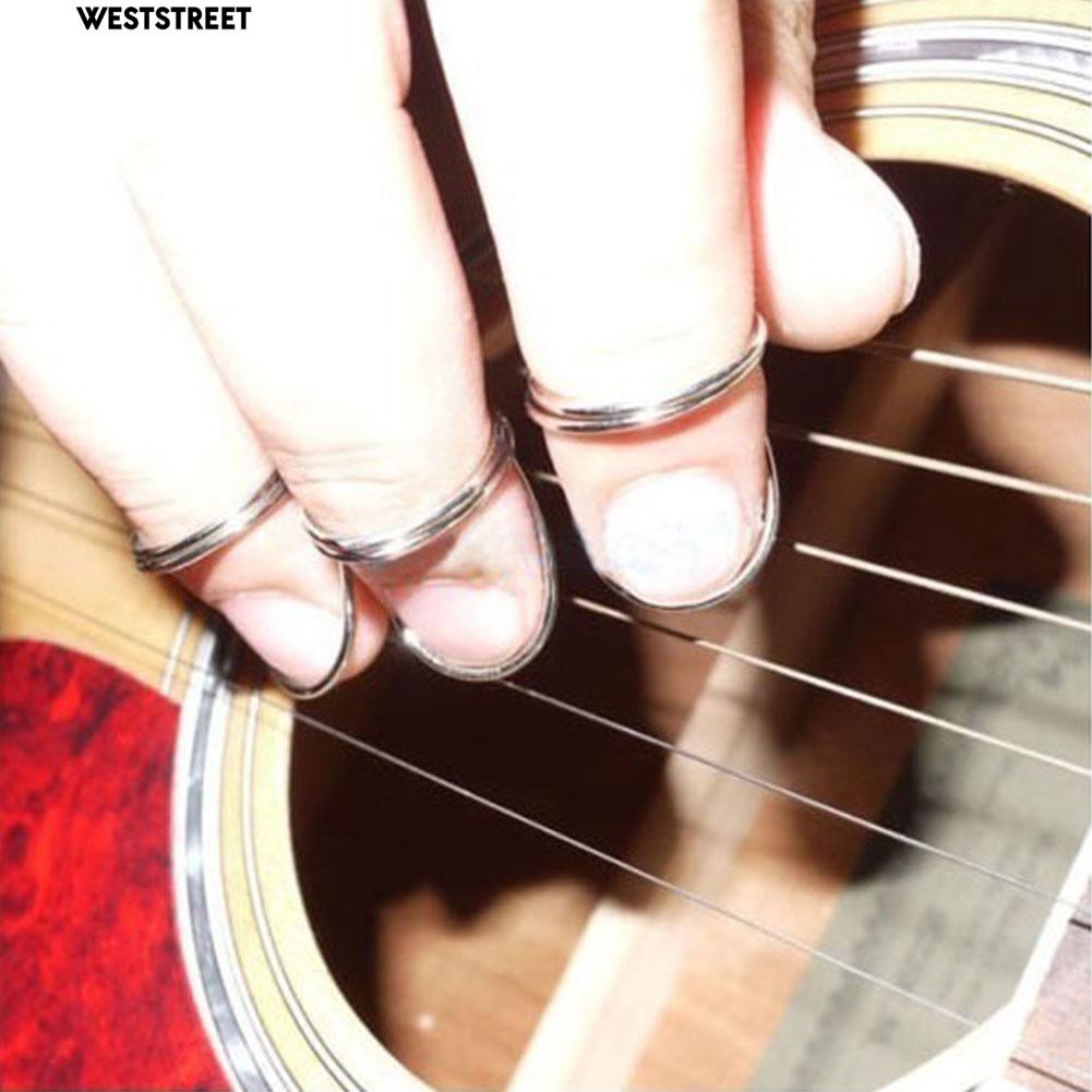 Bộ 3 Móng Gảy Đàn Đeo Ngón Trỏ + 1 Móng Gảy Đàn Đeo Ngón Cái Dùng Để Chơi Và Luyện Tập Guitar Giúp Giảm Đau Tay