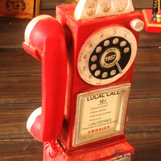 Bốt điện thoại phong cách retro trang trí nhà