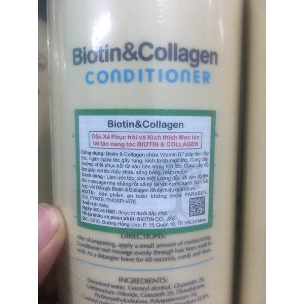 [FREESHIP] Cặp Dầu Gội Xả Biotin Collagen Trắng | Giảm Rụng Tóc,Phục Hồi Tóc Khô Xơ, Hư Tổn ⚜️Hàng Chính Hãng⚜️