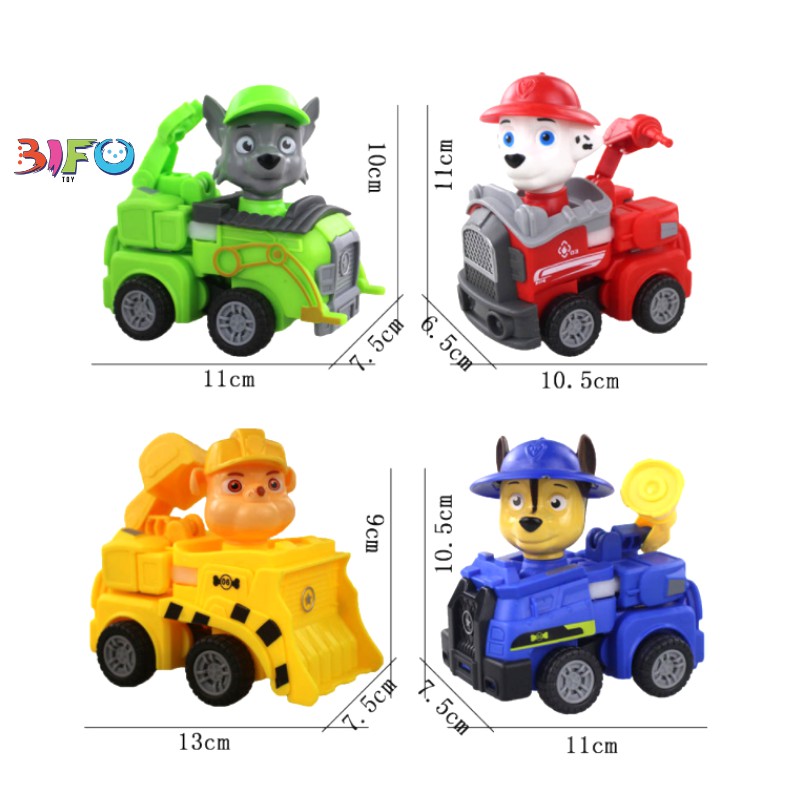 [LẺ TÚI] Đồ chơi biến hình biệt đội xe những chú chó cứu hộ Paw Patrol lẻ túi rời