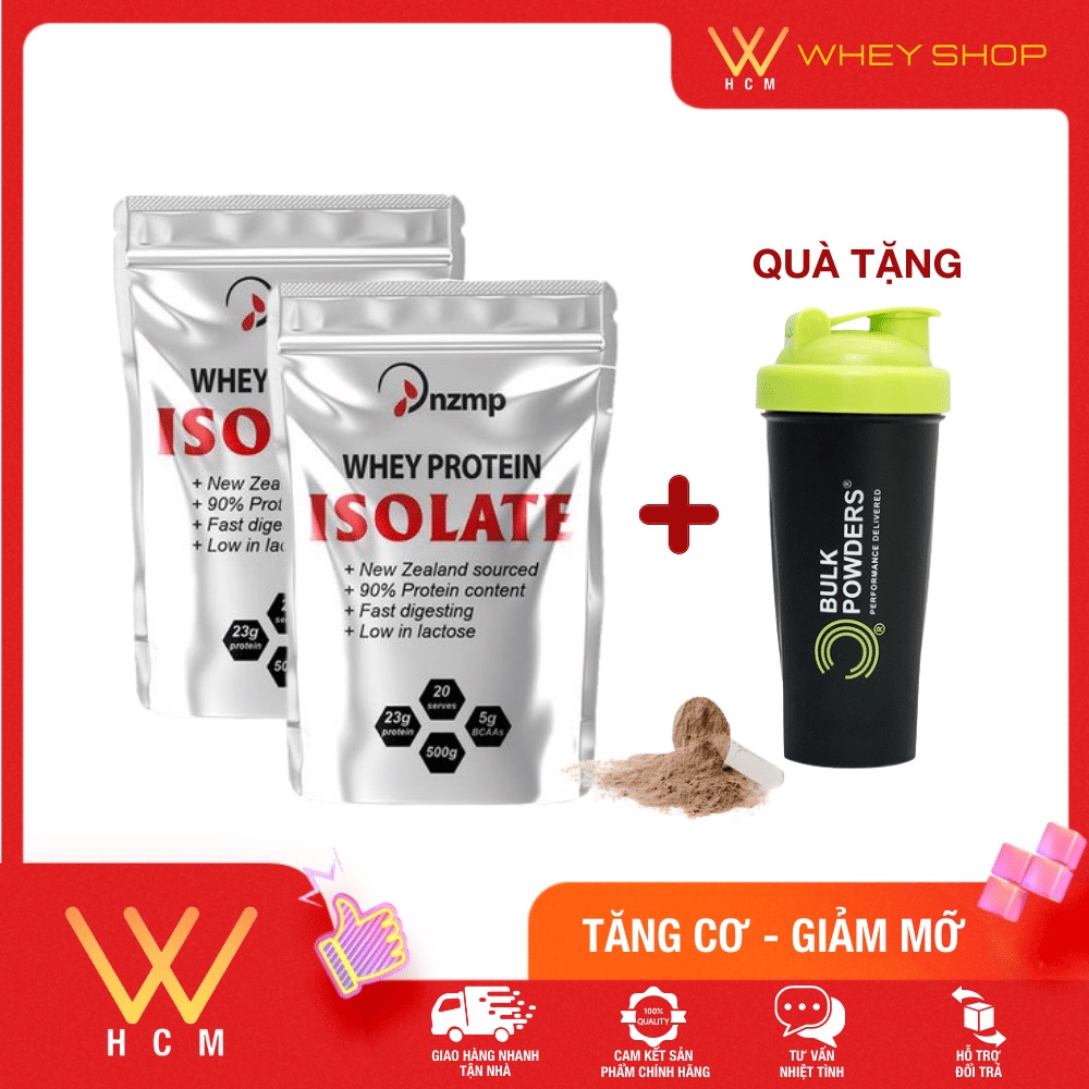 [COMBO 2 Túi] Sữa Tăng Cơ Whey Protein Isolate NZMP + Qùa Tặng