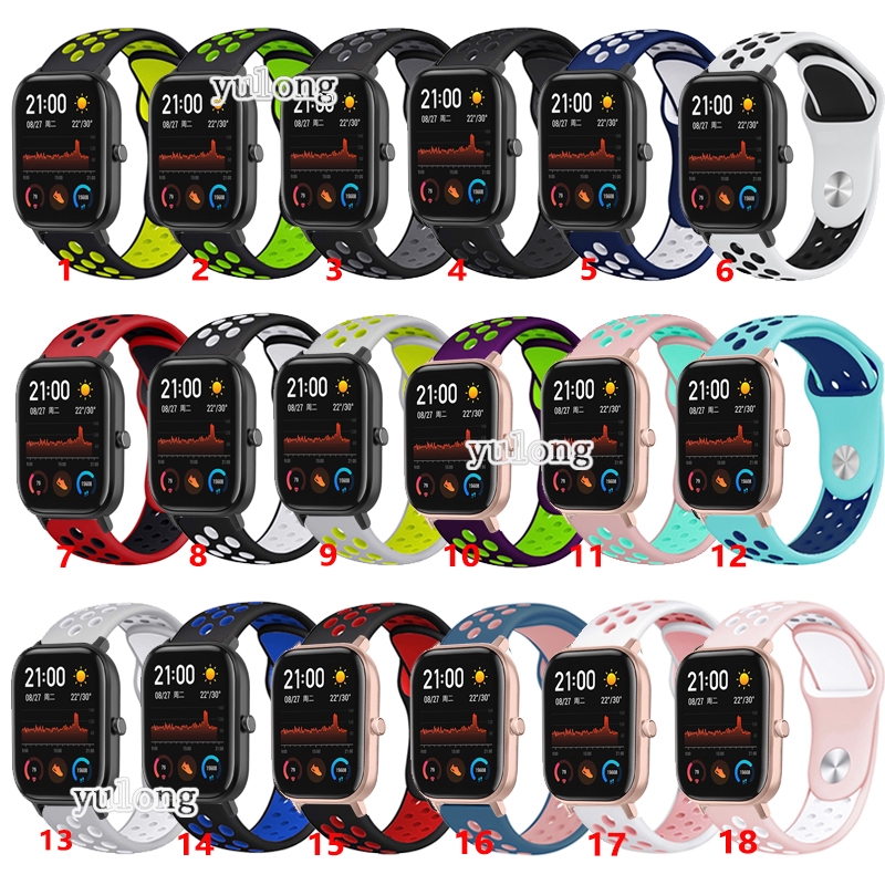 Dây đeo silicon cho đồng hồ thông minh Huami Amazfit GTS 2 GTS2 mini GTS 2e GTS 3 GTS3