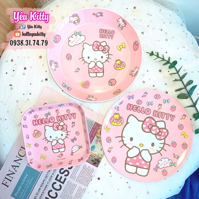 Dĩa nhựa Hellokitty Hello Kitty