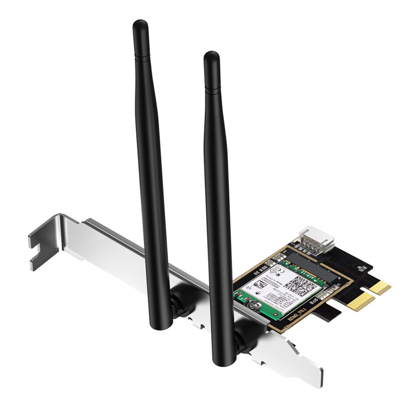 Card Mạng Không Dây Edup 9636es 3000mbps Wifi 6 Pci-E Bluetooth 5.1 Dualband 2.4g / 5ghz 802.11ac / Ax Ax200 Pci-E | BigBuy360 - bigbuy360.vn