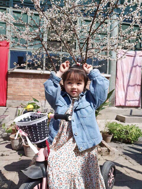 ÁO KHOÁC JEAN THÊU BÉ GÁI-Hàng quảng châu kèm ảnh thật