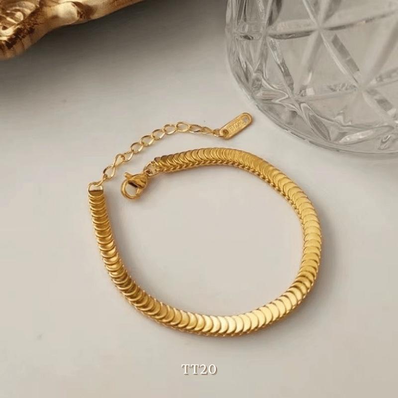 [KHÔNG ĐEN GỈ] Vòng tay Titan vẩy cá unisex cá tính sang trọng Mely TT20