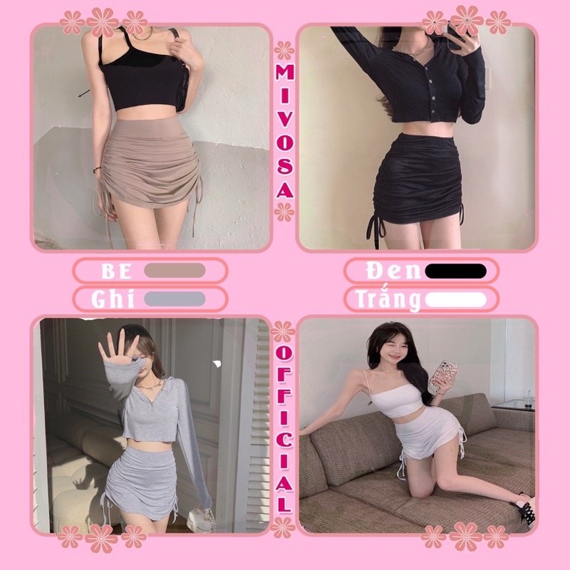 CHÂN VÁY RÚT DÂY THUN GÂN + PORIP | BigBuy360 - bigbuy360.vn