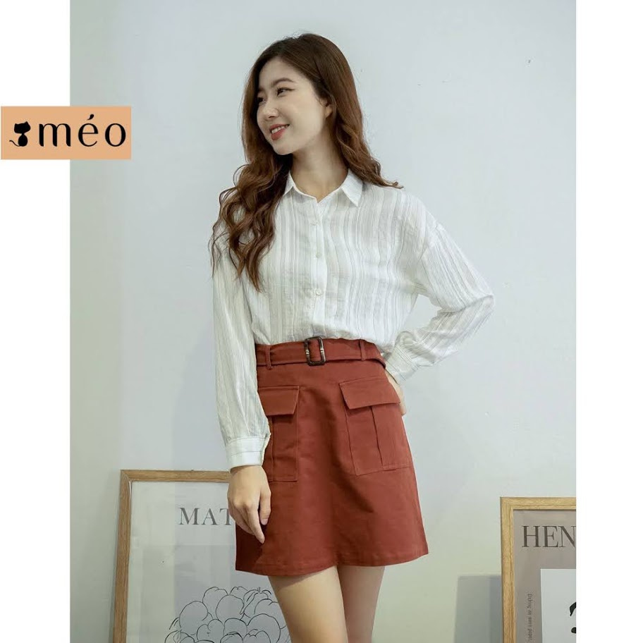 [MÉO SHOP] Áo Sơ Mi dài tay cổ đức Airu