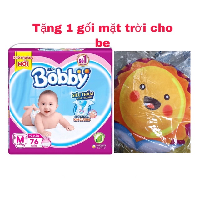 [Tặng Quà] [Đủ size] Tã Dán Bobby siêu mỏng thấm M76/L68/XL62/XXL56