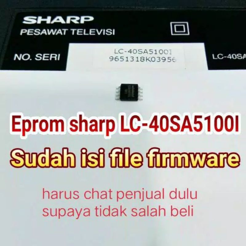 Ic Eprom Bộ Nhớ Spi Flash Tv Led Sharp Lc40sa5100i