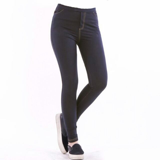 (TĂNG THÊM SIZE ĐẠI) Quần giả jean lưng thun tregging đẹp (Đọc kỹ thông tin sp ạ) | BigBuy360 - bigbuy360.vn