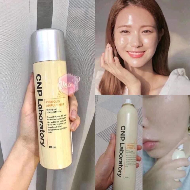 [Có bill]Xịt Khoáng Chiết Xuất Sáp Ong CNP Laboratory Propolis Ampule Mist 100ml