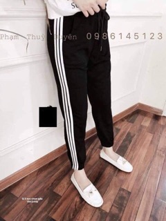 Quần baggy 3 sọc chun gấu ( TR)