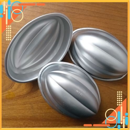 Khuôn quả bàng chất liệu hợp kim nhôm đúc  dùng làm bánh mì hoa cúc, bánh bông lan trong nấu ăn làm bánh.